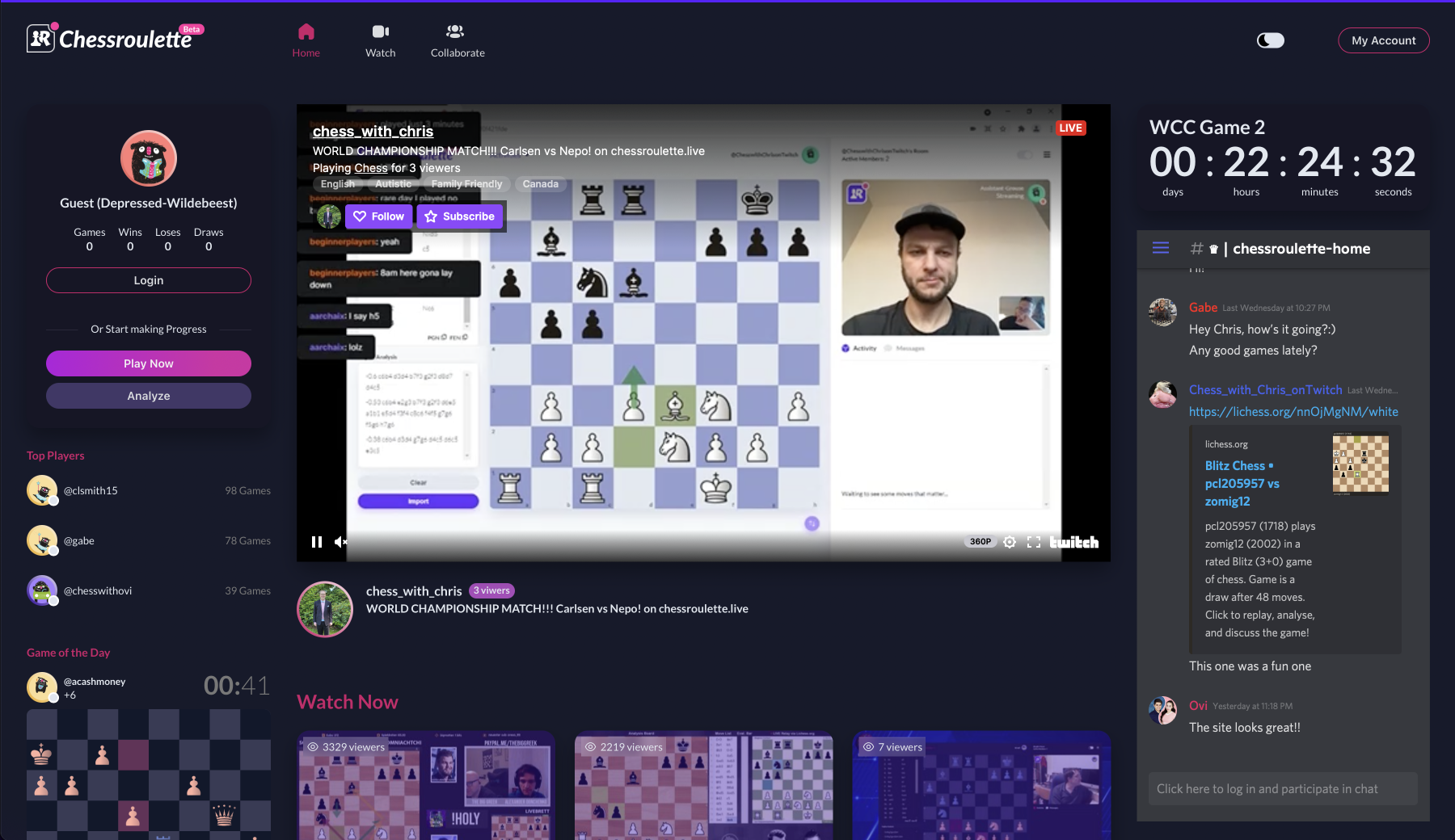 Chessroulette Screenshot